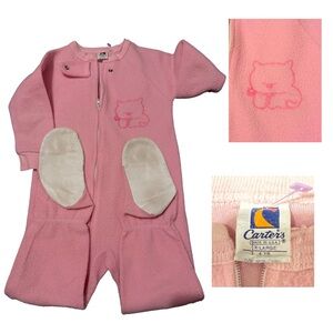 Super Rare Vintage Carter’s 80s Footed Pajamas – Size 4T, Girls